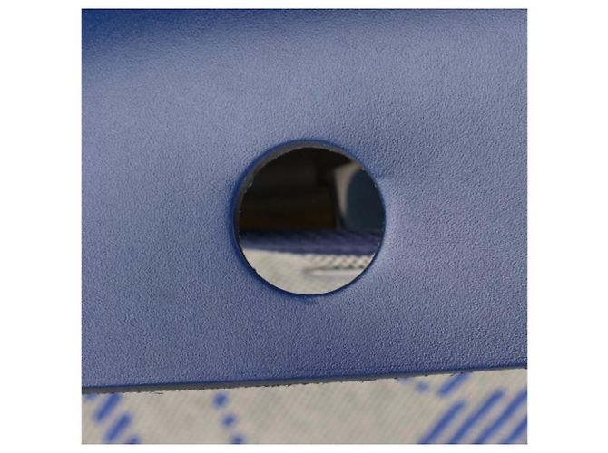 Borsa a mano Hermès Herbag Blu Grigio Pelle Cotone - vista 3