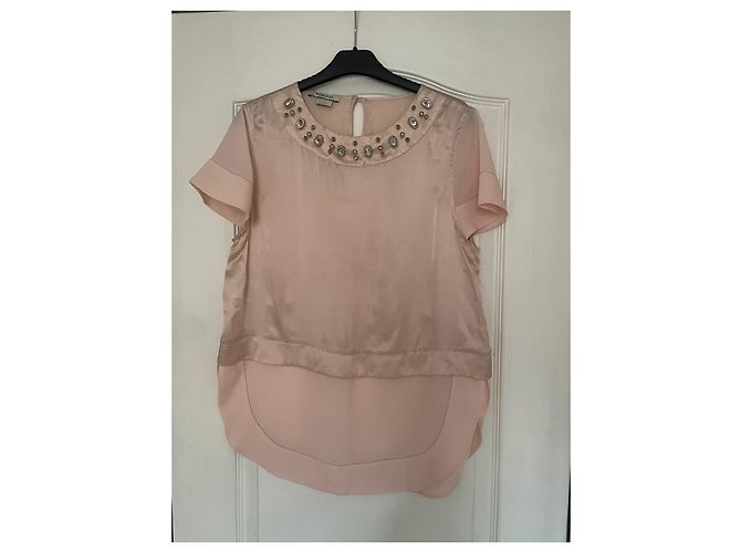 Blusa Pinko de seda rosa - vista 2