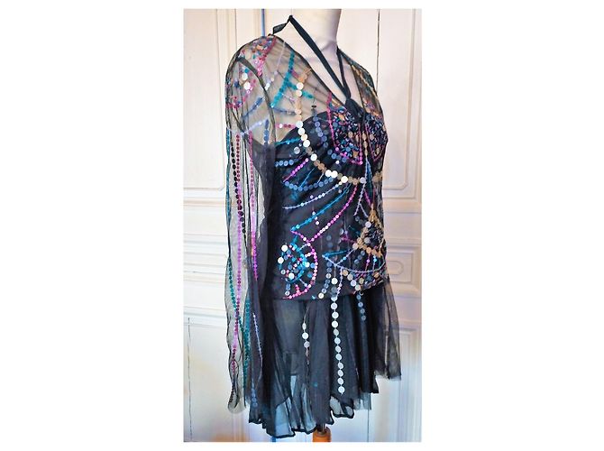 ANTIK BATIK MEHRFACHKLEID BLUSE KLEID SET TL ODER T38/40 Lila - Ansicht 17