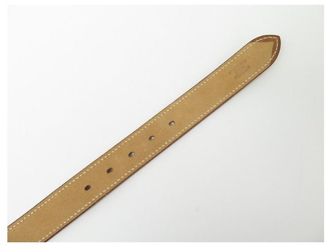 Hermès NEU HERMES STEIGBÜGEL GÜRTEL gefüttert TURN LEDER BARENIA T80 + GÜRTELKASTEN Karamell - Ansicht 4