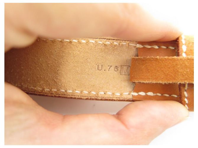 Hermès NEU HERMES STEIGBÜGEL GÜRTEL gefüttert TURN LEDER BARENIA T80 + GÜRTELKASTEN Karamell - Ansicht 8
