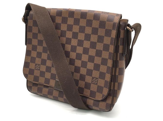 Louis Vuitton Distretto Damier Ebene PM N41213 Marrone - vista 2