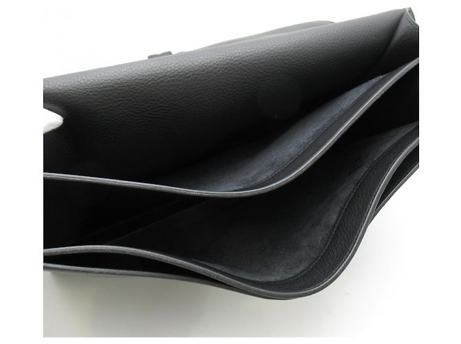 Hermès Clemence Sac A Depeches 38 ventiquattrore Nero - vista 5