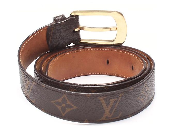 Louis Vuitton Cinturón Monogram Ellipse M6919 Castaño - vista 2