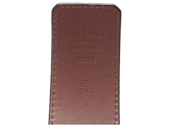 Louis Vuitton Ceinture Monogram Eclipse Initiales Noir - vue 3