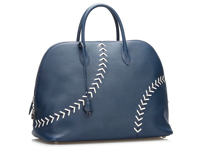 Hermès Borsa Bolide da baseball blu Hermes - vista 2