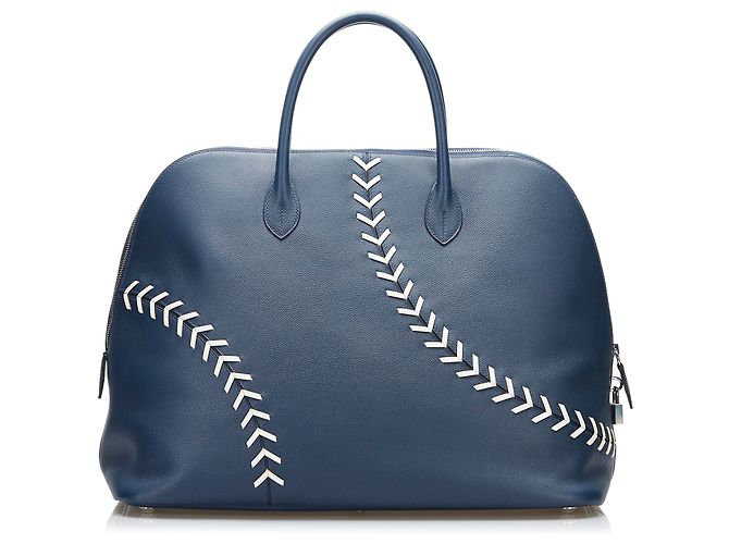 Hermès Borsa Bolide da baseball blu Hermes - vista 3