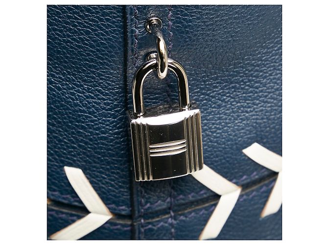 Hermès Borsa Bolide da baseball blu Hermes - vista 8