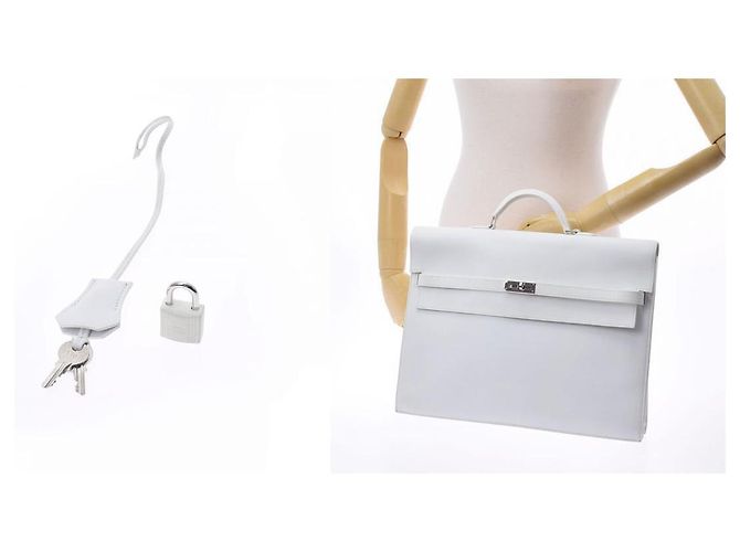 Hermès Kelly Dépêches Bianco - vista 6