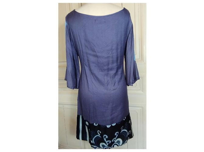 Antik Batik ANTIK ABITO BATIK ABITO MANICHE A FARFALLA TM OR 40/42 Prugna - vista 18