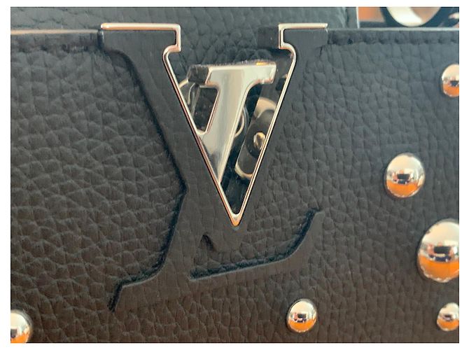 Autre Marque LV x YK Capucine Metal Dots MM Nero - vista 18
