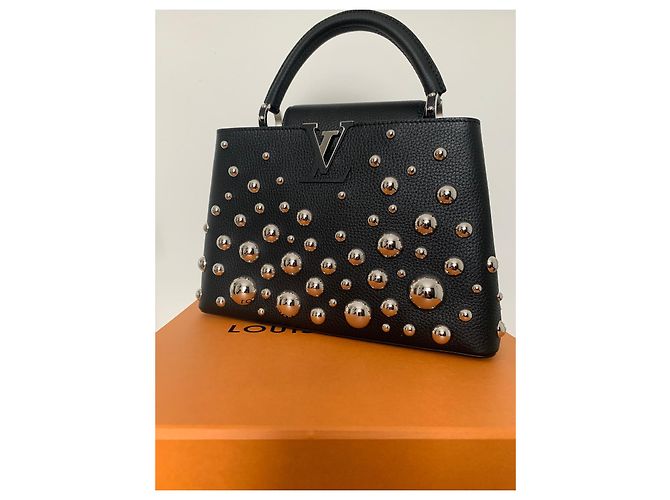 Autre Marque LV x YK Capucine Metal Dots MM Nero - vista 5