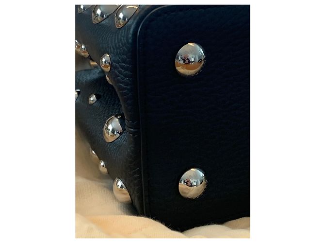 Autre Marque LV x YK Capucine Metal Dots MM Nero - vista 8