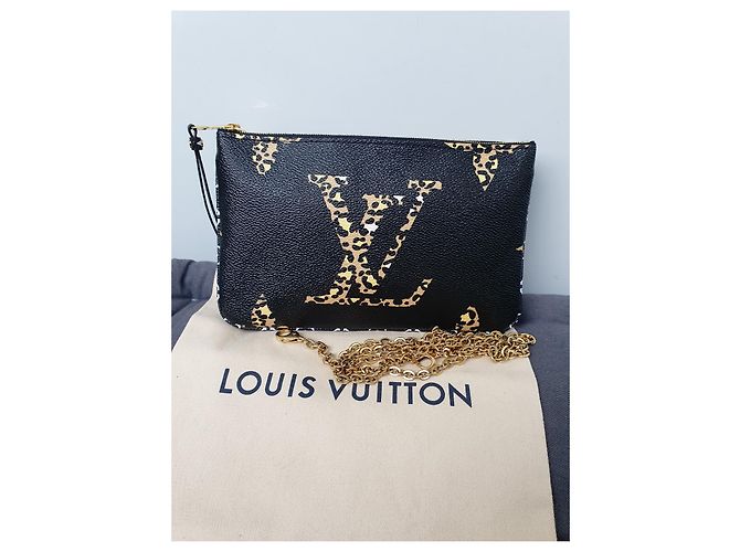 Zippy Louis Vuitton Pochette Foderata Zip Gigante Nero - vista 2