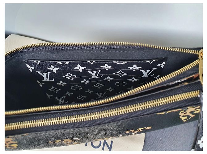 Zippy Louis Vuitton Pochette Foderata Zip Gigante Nero - vista 5