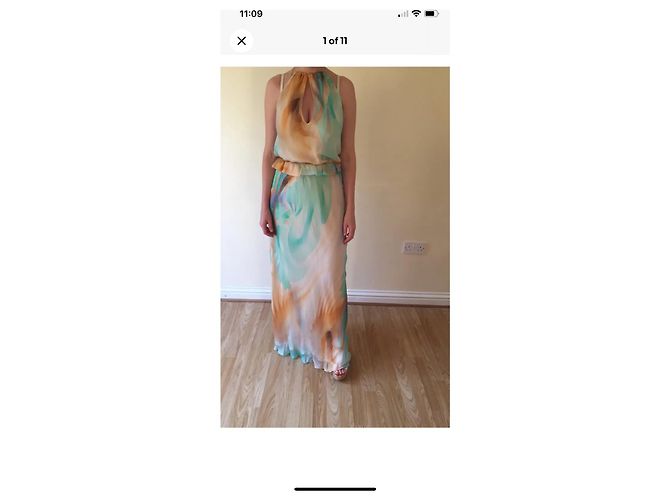 Vestido de seda Patrizia Pepe Multicolor - vista 2