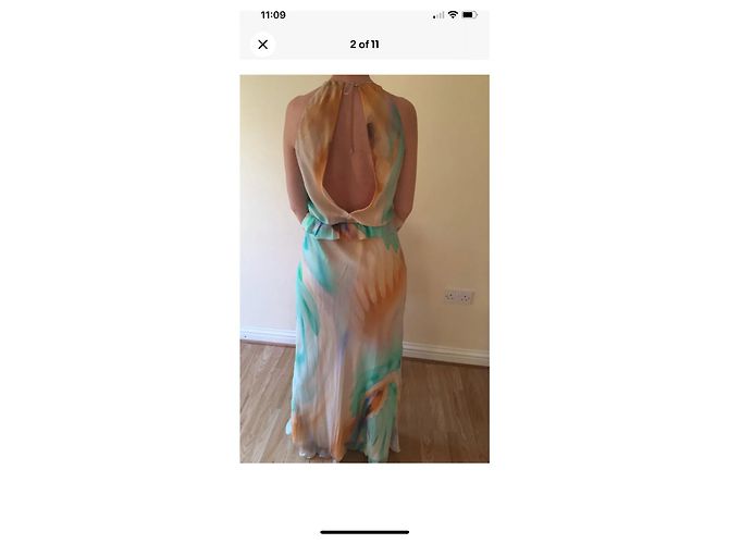 Vestido de seda Patrizia Pepe Multicolor - vista 3