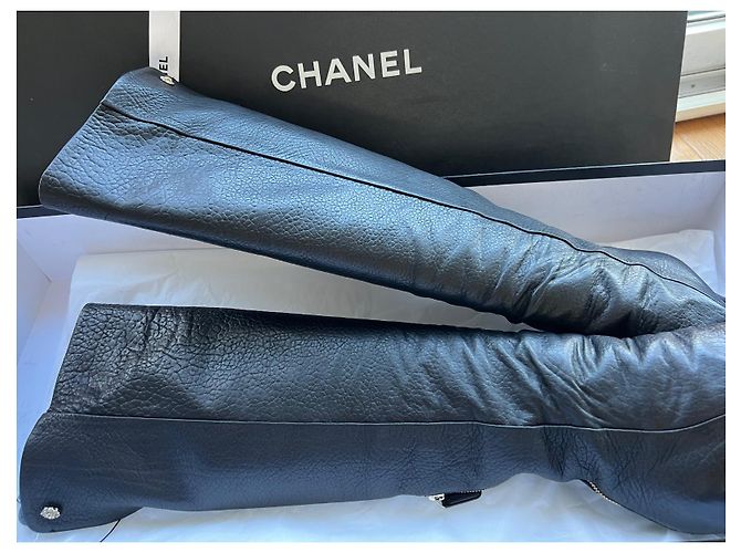 Cambon Chanel Stivali alti Nero - vista 3