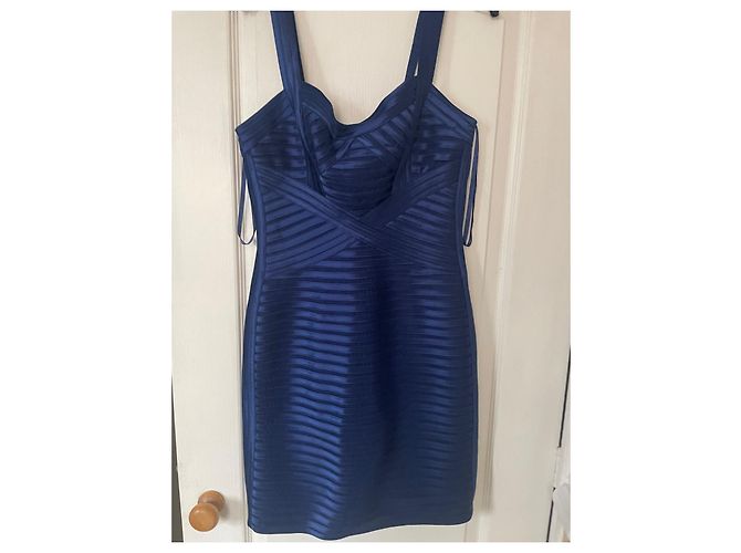 Kleid von Bcbg Max Azria in Navy Blau aus Polyester Marineblau - Ansicht 2