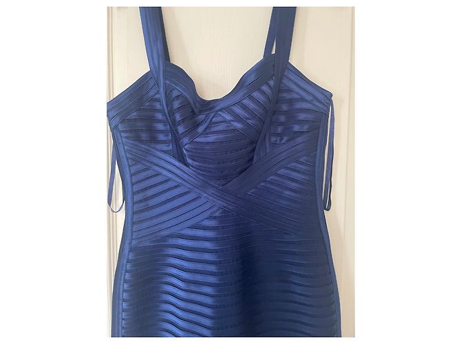 Kleid von Bcbg Max Azria in Navy Blau aus Polyester Marineblau - Ansicht 3