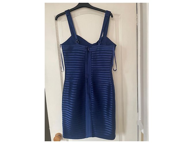 Kleid von Bcbg Max Azria in Navy Blau aus Polyester Marineblau - Ansicht 4
