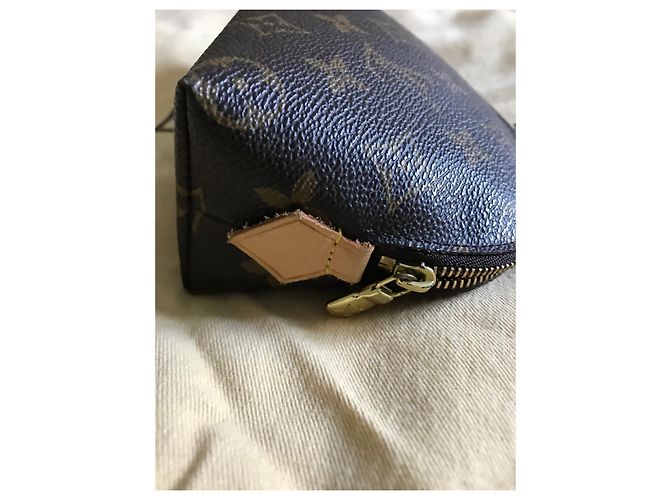 Louis Vuitton Small Case Light Brown Cloth - view 4