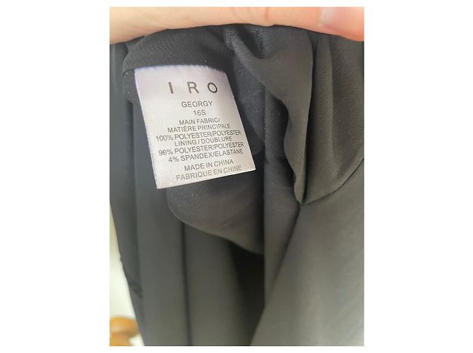 Abito Maxi Nero Iro con Ricami - vista 10