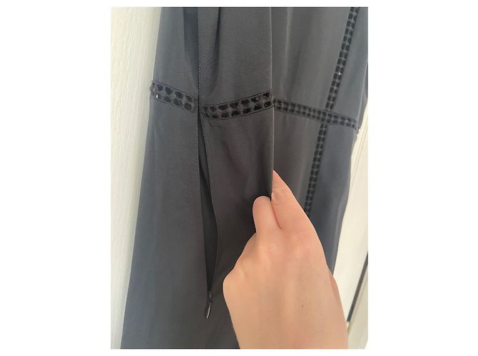 Abito Maxi Nero Iro con Ricami - vista 7