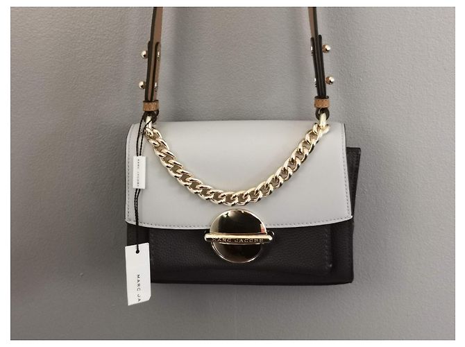 Borsa a tracolla Marc Jacobs in pelle grigia e oro Grigio Grigio antracite Gold hardware - vista 13