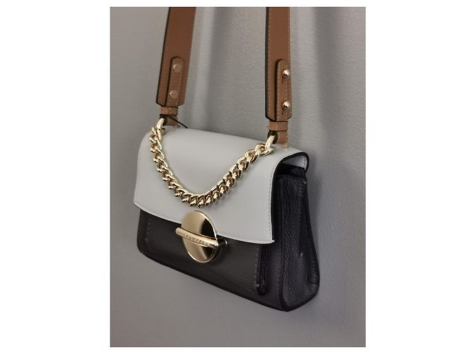 Borsa a tracolla Marc Jacobs in pelle grigia e oro Grigio Grigio antracite Gold hardware - vista 14