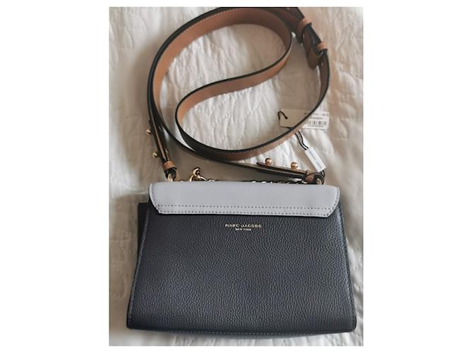 Borsa a tracolla Marc Jacobs in pelle grigia e oro Grigio Grigio antracite Gold hardware - vista 3