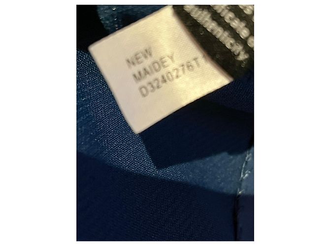 Diane Von Furstenberg DvF New Maidey Etuikleid in Blau - Ansicht 7