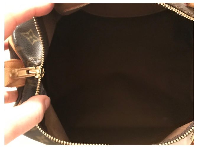 Borsa a mano Louis Vuitton Speedy 35 Marrone in Tela - vista 8