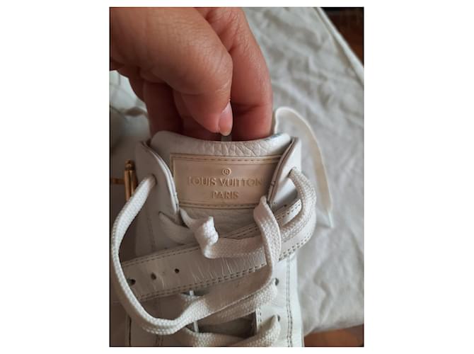 Louis Vuitton Espadrilles aus Leder Eggshell Aus weiß - Ansicht 3