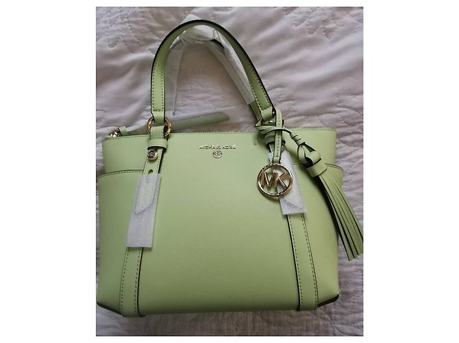 Borsa Michael Kors in pelle verde aloe Verde chiaro - vista 13