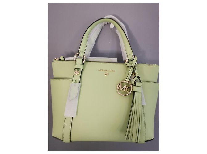Borsa Michael Kors in pelle verde aloe Verde chiaro - vista 2