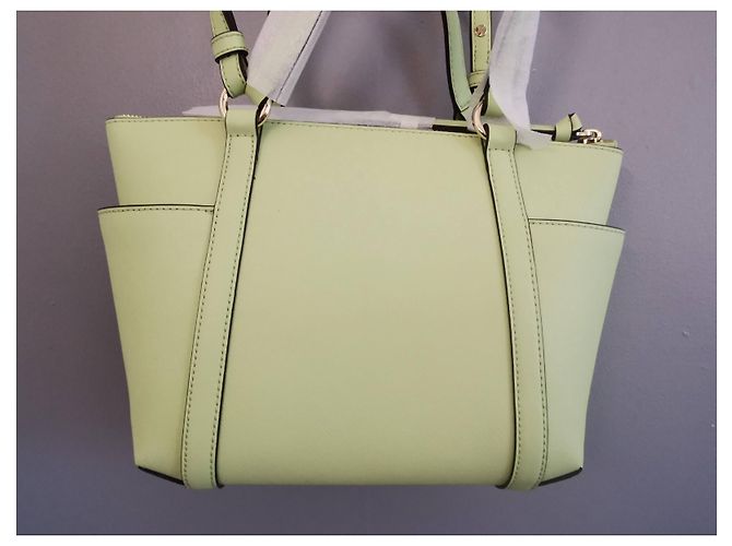 Borsa Michael Kors in pelle verde aloe Verde chiaro - vista 3