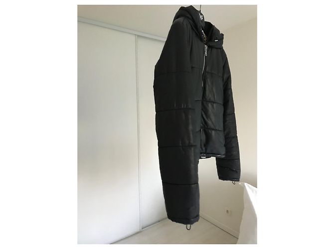 Chaqueta de plumón Dolce & Gabbana de cuero negro - vista 9