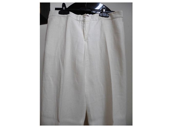 Kenzo Leinenhose Weiß - Ansicht 5