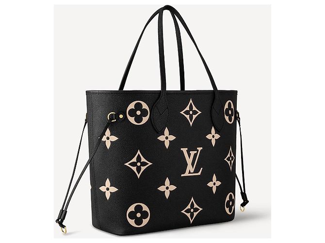 Louis Vuitton LV Neverfull empreinte bicolore Nero - vista 2