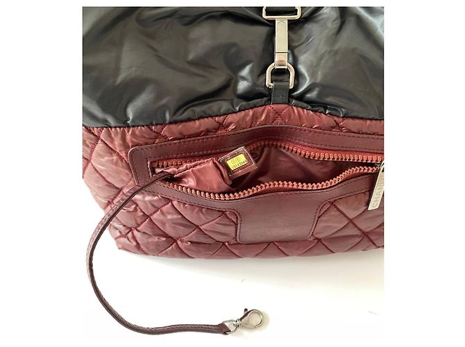 Cocoon Borsa Chanel Cocon in Nylon Nero Bordeaux Bordò - vista 4