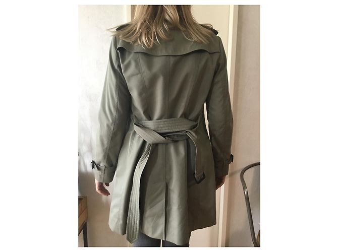 Gabardina Burberry Sandringham de algodón verde tiza Verde oliva - vista 2