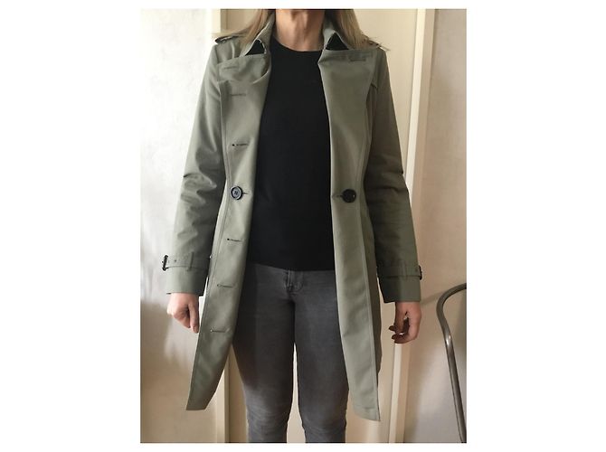 Gabardina Burberry Sandringham de algodón verde tiza Verde oliva - vista 3