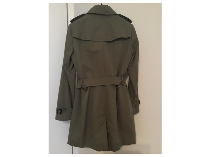 Gabardina Burberry Sandringham de algodón verde tiza Verde oliva - vista 7