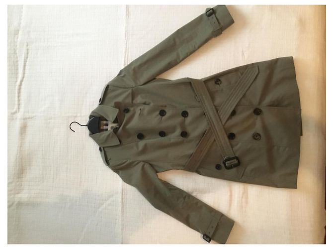 Gabardina Burberry Sandringham de algodón verde tiza Verde oliva - vista 8