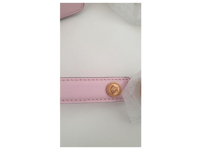 Borsa a mano Versace in pelle rosa - vista 10