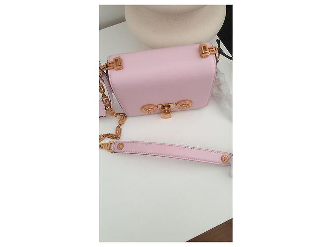 Borsa a mano Versace in pelle rosa - vista 11