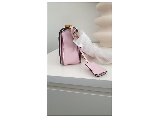 Borsa a mano Versace in pelle rosa - vista 4