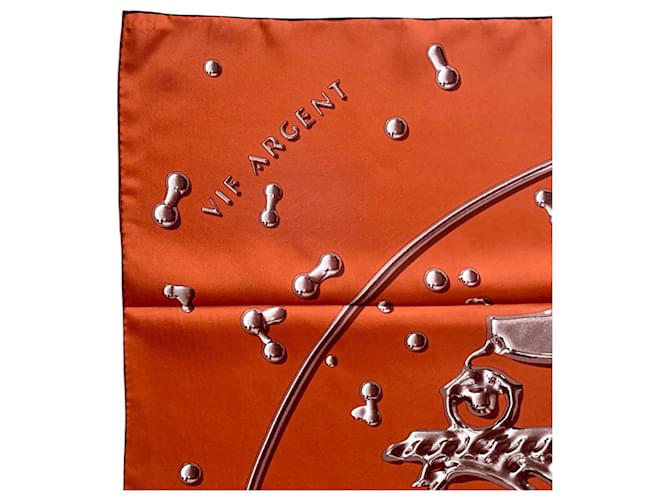 Hermès Vif Argent Square di Dimitri Rybaltchenko Arancione - vista 3