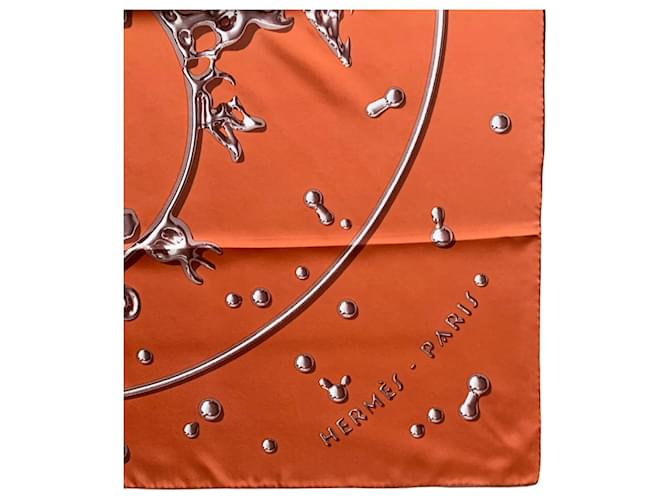 Hermès Vif Argent Square di Dimitri Rybaltchenko Arancione - vista 4